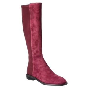 Stuart Weitzman Boots Women’s Size 12 City Greer Knee High Suede in Cabernet